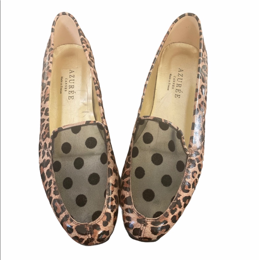 Azurée Cannes Made in France Leopard Dot Loafers